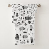 カブトムシ黒と白 バスタオルセット (インサイチュ)