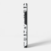 カブトムシ黒と白 iPhoneケース (左側面)