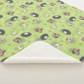 カブトムシ |かわいいチビ(小さくかわいく書いた感じ)トスパターン シェルパブランケット (3/4)