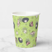 カブトムシ |かわいいチビ(小さくかわいく書いた感じ)トスパターン 紙コップ (左)