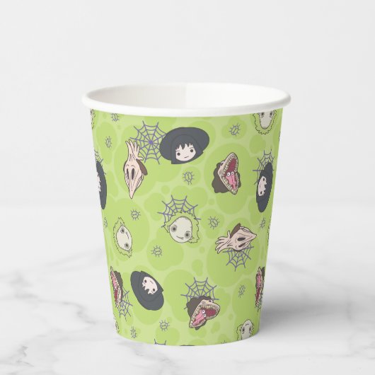 カブトムシ |かわいいチビ（小さくかわいく書いた感じ）トスパターン 紙コップ (左)