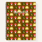 カブトムシ、カエル、キノコ ノートブック (正面)