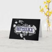 カブトムシ |カブトムシのロゴに巻き込まれたサンミズ カード (黄色い花)