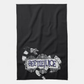 カブトムシ |カブトムシのロゴに巻き込まれたサンミズ キッチンタオル (縦)