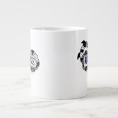 カブトムシ |カブトムシのロゴに巻き込まれたサンミズ ジャンボコーヒーマグカップ (正面)