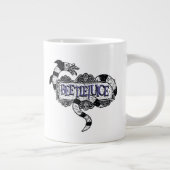 カブトムシ |カブトムシのロゴに巻き込まれたサンミズ ジャンボコーヒーマグカップ (右)