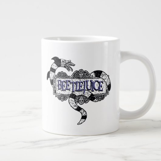 カブトムシ |カブトムシのロゴに巻き込まれたサンミズ ジャンボコーヒーマグカップ (右)