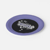 カブトムシ |カブトムシのロゴに巻き込まれたサンミズ ペーパープレート (アングル)