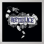 カブトムシ |カブトムシのロゴに巻き込まれたサンミズ ポスター (正面)