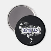 カブトムシ |カブトムシのロゴに巻き込まれたサンミズ マグネット (正面/裏面)