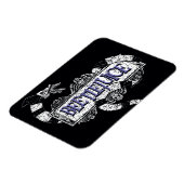 カブトムシ |カブトムシのロゴに巻き込まれたサンミズ マグネット (左側)