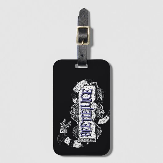 カブトムシ |カブトムシのロゴに巻き込まれたサンミズ ラゲッジタグ (正面縦)