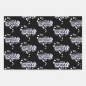 カブトムシ |カブトムシのロゴに巻き込まれたサンミズ ラッピングペーパーシート (正面)