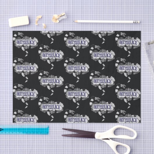 カブトムシ |カブトムシのロゴに巻き込まれたサンミズ 薄葉紙 (クラフト)