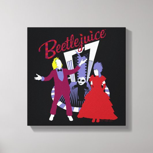カブトムシ |カブトムジュース&リディア結婚ズ キャンバスプリント (正面)