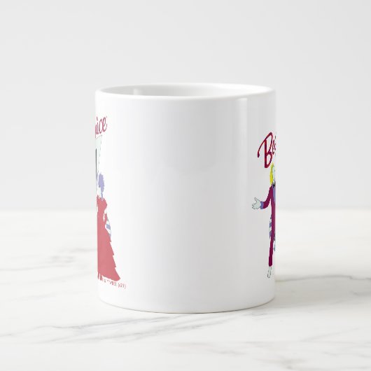 カブトムシ |カブトムジュース&リディア結婚ズ ジャンボコーヒーマグカップ (正面)