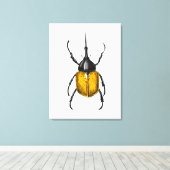 カブトムシ キャンバスプリント (インサイチュ (ウッドフロア))