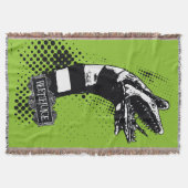 カブトムシ |サンドワームイラストレーション スローブランケット (正面)