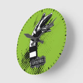 カブトムシ |サンドワームイラストレーション ラウンド壁時計 (傾斜)