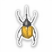 カブトムシ シール (正面)