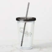 カブトムシ |ジュースをオンにする アクリルタンブラー (裏面)