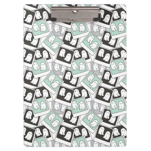 カブトムシ |チビ（小さくかわいく書いた感じ）リディア幽霊写真 クリップボード (正面)