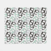 カブトムシ |チビ(小さくかわいく書いた感じ)リディア幽霊写真 フリースブランケット (正面(横))