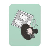 カブトムシ |チビ（小さくかわいく書いた感じ）リディア幽霊写真 マグネット (縦)