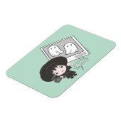 カブトムシ |チビ（小さくかわいく書いた感じ）リディア幽霊写真 マグネット (左側)