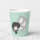 カブトムシ |チビ（小さくかわいく書いた感じ）リディア幽霊写真 紙コップ (正面)