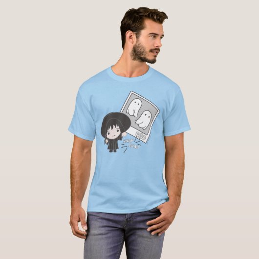 カブトムシ |チビ（小さくかわいく書いた感じ）リディア幽霊写真 Tシャツ (正面フル)