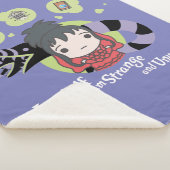 カブトムシ |チビ(小さくかわいく書いた感じ)リディア「奇妙で珍しい」 シェルパブランケット (3/4)