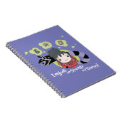 カブトムシ |チビ（小さくかわいく書いた感じ）リディア「奇妙で珍しい」 ノートブック (右側)