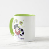 カブトムシ |チビ(小さくかわいく書いた感じ)リディア「奇妙で珍しい」 マグカップ (正面左)