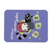 カブトムシ |チビ(小さくかわいく書いた感じ)リディア「奇妙で珍しい」 マグネット (横)