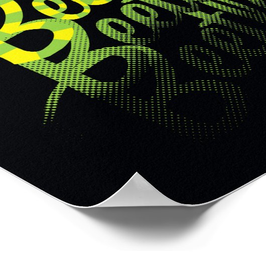 カブトムシ |墓石に座る ポスター (角)