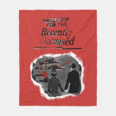 カブトムシ |故人のハンドブック フリースブランケット (正面)