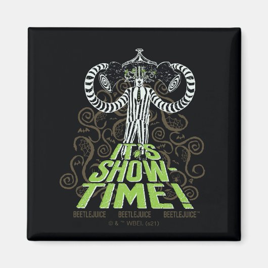 カブトムシ |時間の表示! マグネット (正面)