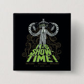 カブトムシ |時間の表示！ 缶バッジ (正面)