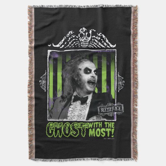 カブトムシ | "最も多くの幽霊"ポートレート スローブランケット (正面縦)