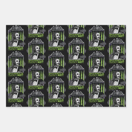 カブトムシ | "最も多くの幽霊"ポートレート ラッピングペーパーシート (正面3)