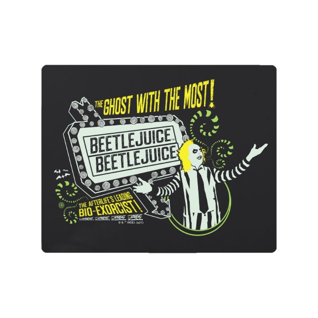 カブトムシ | "最も幽霊"マーキー メタルプリント (正面)