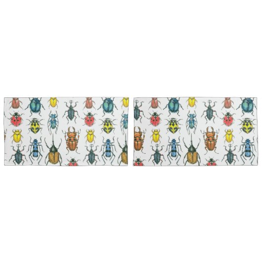 カブトムシ 枕カバー (正面-セット)