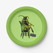 カブトムシ |椅子のカブトムシ ペーパープレート (正面)