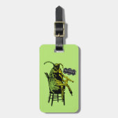 カブトムシ |椅子のカブトムシ ラゲッジタグ (正面縦)