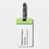 カブトムシ |椅子のカブトムシ ラゲッジタグ (裏面縦)