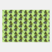 カブトムシ |椅子のカブトムシ ラッピングペーパーシート (正面)