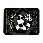 カブトムシ | 3回言う マグネット (横)