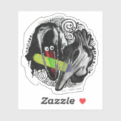 カブトムシ Adam & Barbara怖い シール (シート)