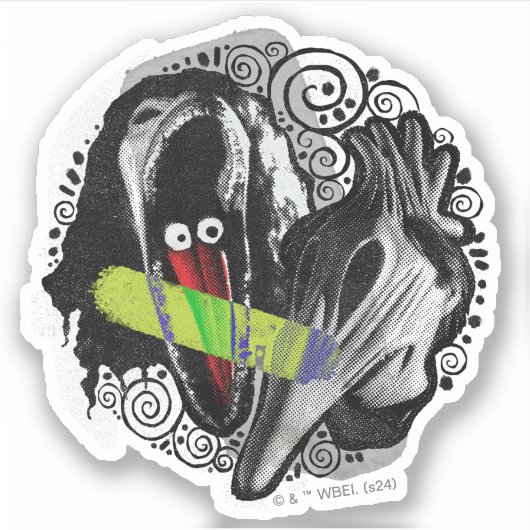 カブトムシ Adam & Barbara怖い シール (正面)